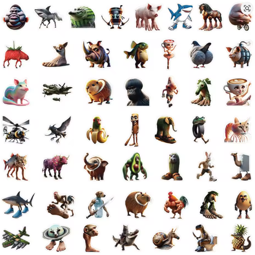 Pack 50 Pegatinas Los Italianitos™